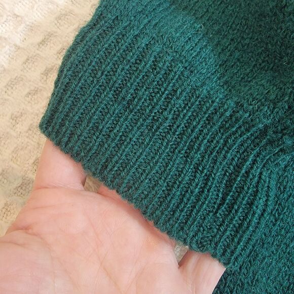 VTG‎ Highland Glen Sweater Mens L Forest Green Pure New Wool Pullover Scotland - Picture 8 of 11